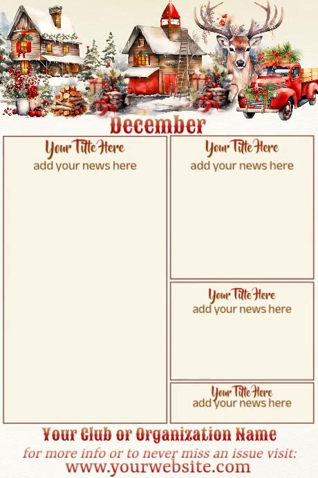 December Newsletter Paper Copy of December Newsletter by Paula | PosterMyWall