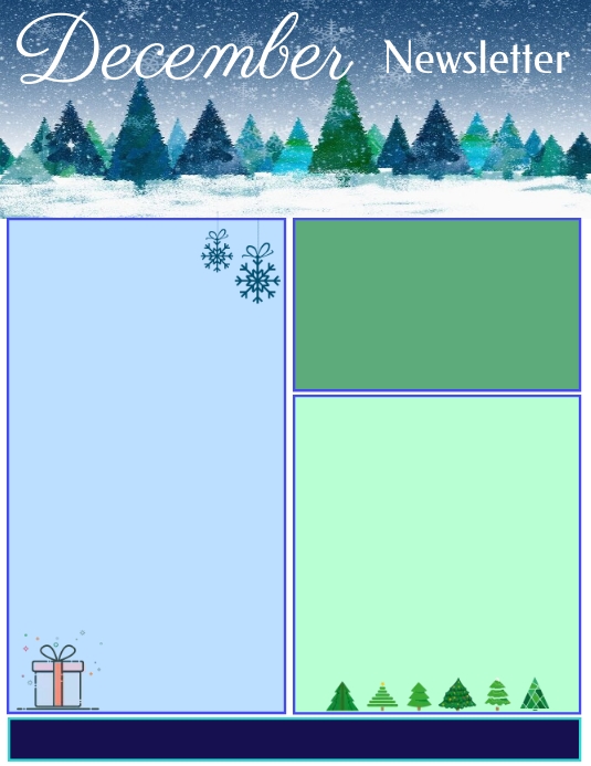 December Newsletter Template PosterMyWall