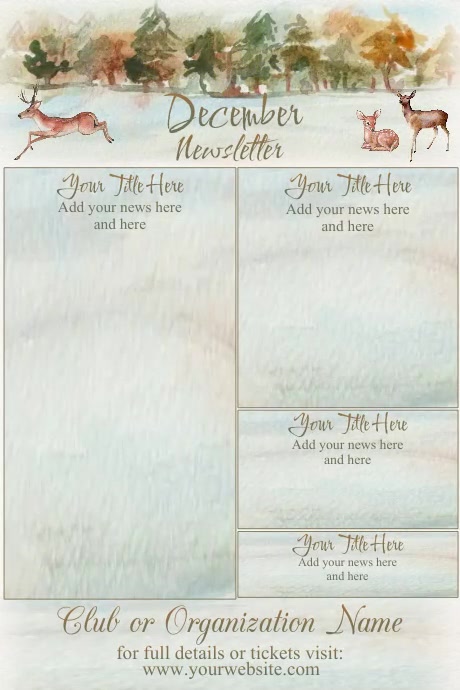 December Newsletter Paper Copy of December Newsletter by Paula | PosterMyWall