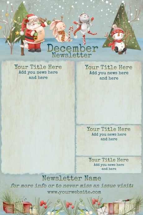 December Newsletter Humar Copy of December Newsletter | PosterMyWall