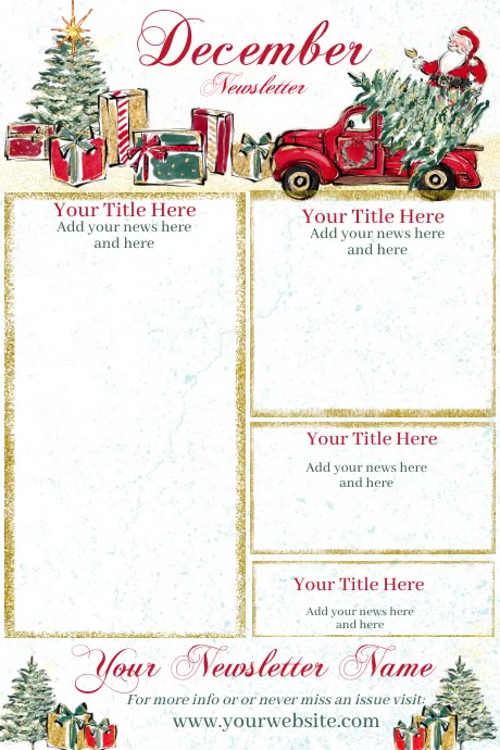 December Newsletter Intro December Newsletter by Paula Template | PosterMyWall