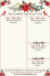 December Newsletter Intro December Newsletter Template | PosterMyWall