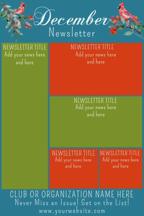 December Newsletter Intro December Newsletter Template | PosterMyWall