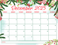 December Schedule Flyer Iflaya (Incwadi ye-US) template