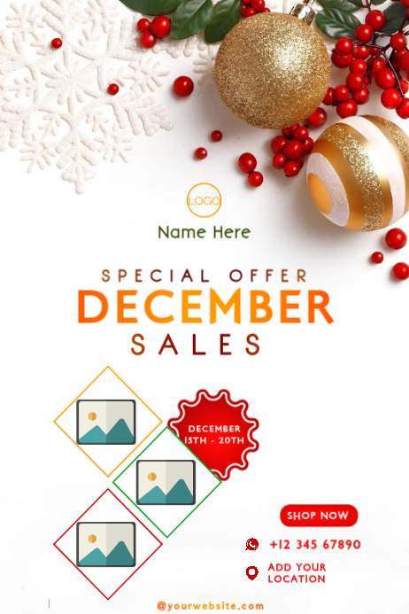 December Special Offer Sales Template Poster | PosterMyWall