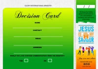 Decision \ Salvation Card Postcard Carte postale template