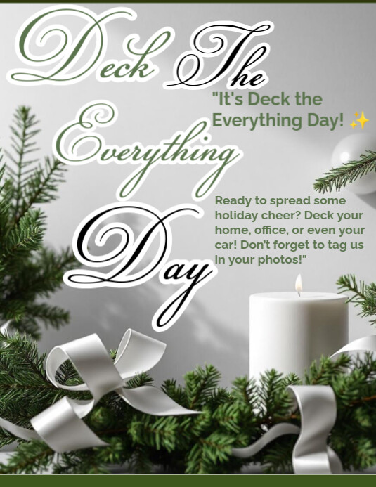 Deck the Everything Day Flyer (US Letter) template