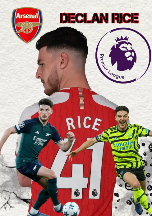 Declan Rice Templat | PosterMyWall