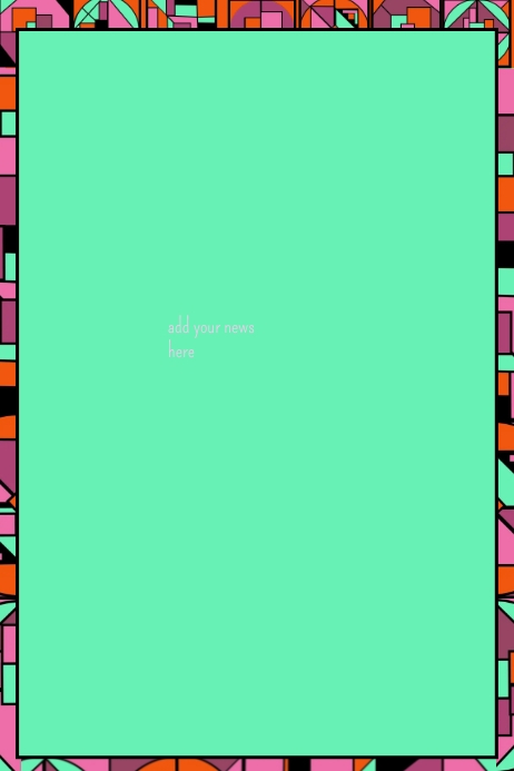 Deco Abstract Newsletter Template | PosterMyWall