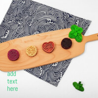 Decorative Mooncakes with Mint Garnish Instagram Post template