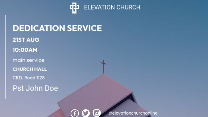 DEDICATION SERVICE (1) Display digitale (16:9) template