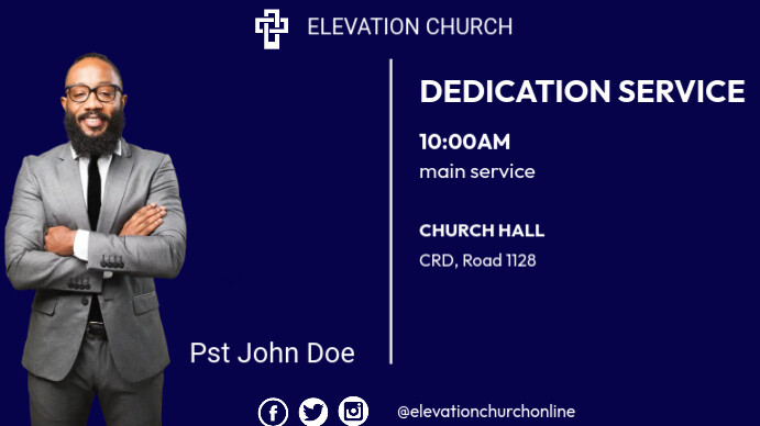 Copy of DEDICATION SERVICE | PosterMyWall