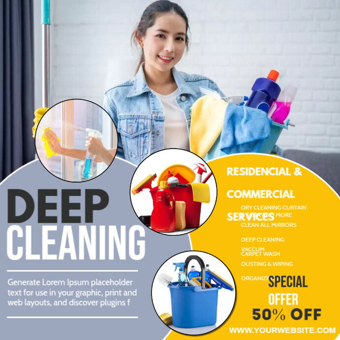 Deep Cleaning Design Template | PosterMyWall