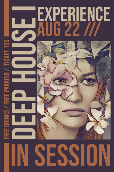 Copy of Deep House Dj Event Flyer | PosterMyWall
