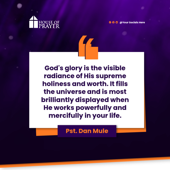 Deep Purple Religious Quote Social Media Post Template | PosterMyWall