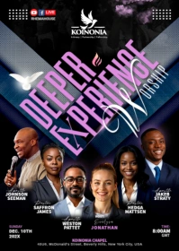 Deeper Experience Worship A6 template