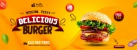 Delicious Burger Cover Copertina Facebook template