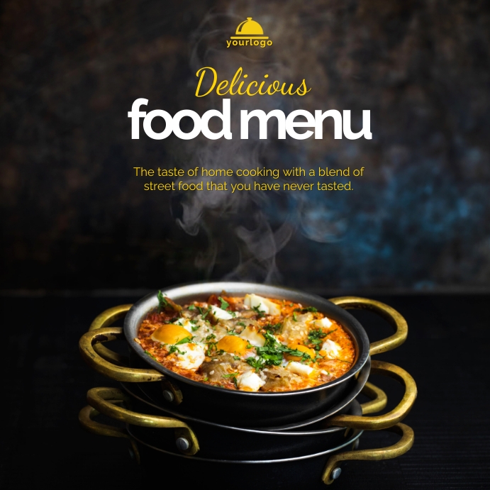 Copy of delicious food menu | PosterMyWall