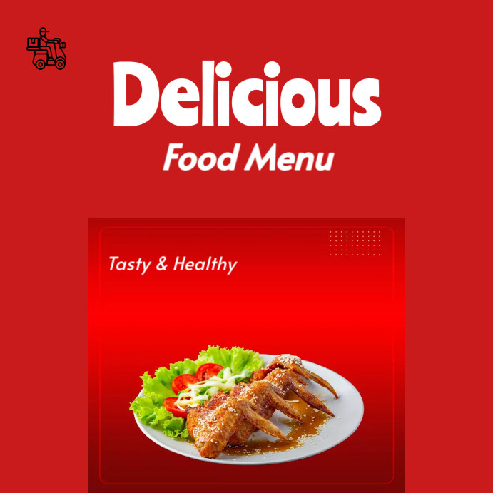 Delicious Food Menu Template | PosterMyWall