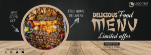 Delicious Food Menu Facebook Cover Facebook-coverfoto template