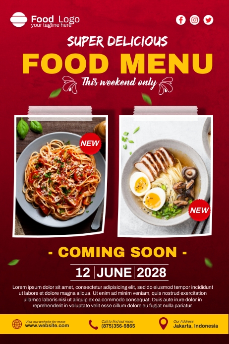 Delicious Food Menu Offer Template | PosterMyWall
