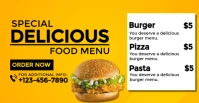 Delicious food menu sale offer template Facebook Event Cover