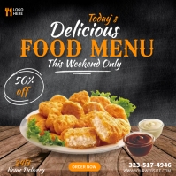 Delicious Food Menu Template | PosterMyWall