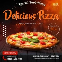 Delicious Food Menu Vedio ads Instagram Post template