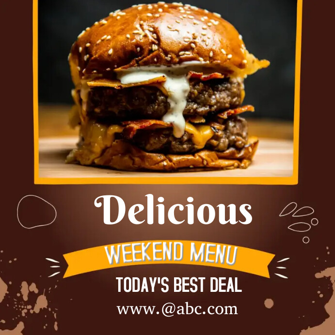 Copy of Delicious food point | PosterMyWall