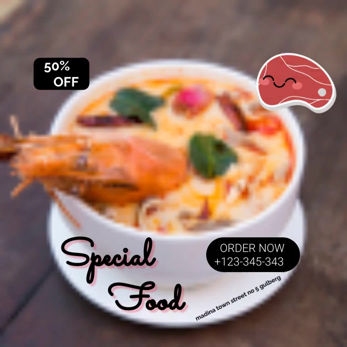 Delicious food poster Template | PosterMyWall