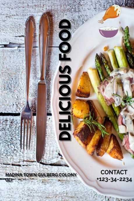 Delicious food poster Template | PosterMyWall