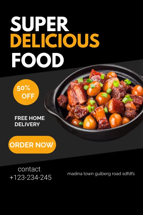 Delicious food poster Template | PosterMyWall