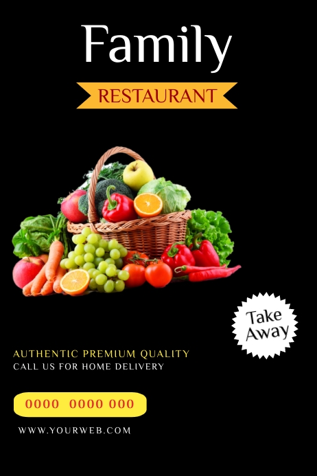invitation email template 'culinary elegance' for food... Copy of DELICIOUS FOOD TEMPLATE | PosterMyWall