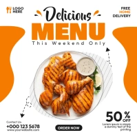 Delicious Grilled Chicken Message Instagram template