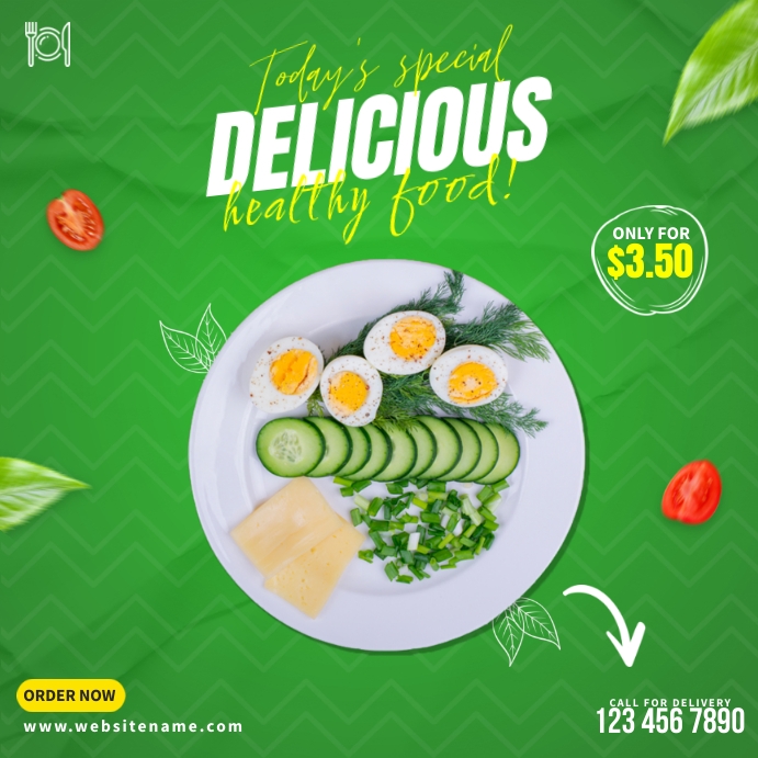 Copy of Delicious Healthy Food Ads | PosterMyWall