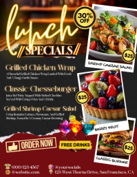 Delicious Lunch Specials You’ll Love Flyer (US Letter) template