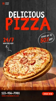 Delicious Pizza Ads Instagram Story template