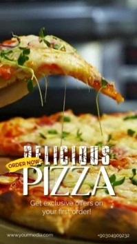 DELICIOUS PIZZA Instagram Story template
