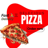 Blanco Delicious pizza Instagram post Instagram Post Template