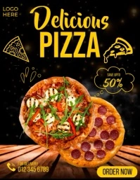 Delicious Pizza Menu template