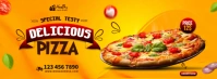 Delicious Pizza Menu Facebook Cover Photo template
