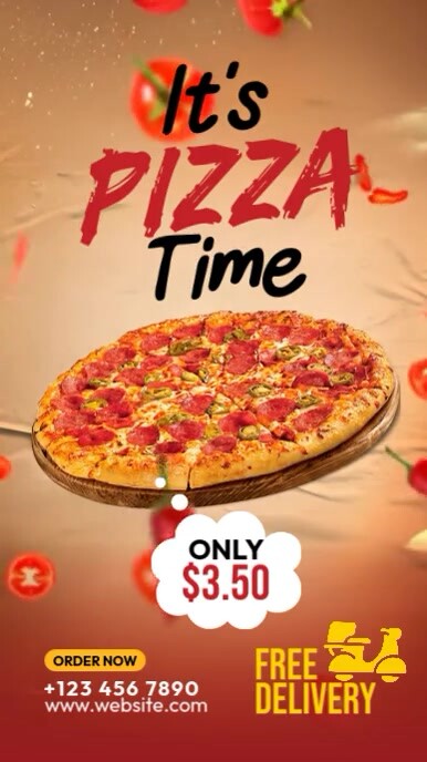 Delicious Pizza Offer História do Instagram template