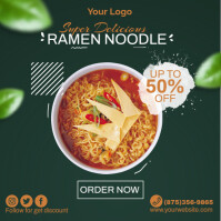 Delicious Ramen Noodle Offer Template | PosterMyWall Delicious Ramen Noodle Offer Template | PosterMyWall