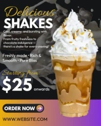 Delicious Shakes Instagram Portrait template