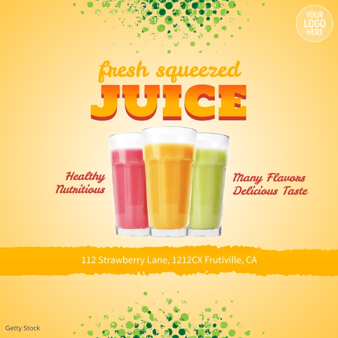 Delicious Smoothies Juices Drinks Ad Template PosterMyWall