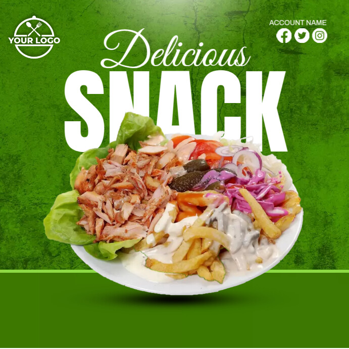 Copy of Delicious Snack Ads | PosterMyWall