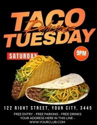 Delicious Taco Tuesday Folder (US Letter) template