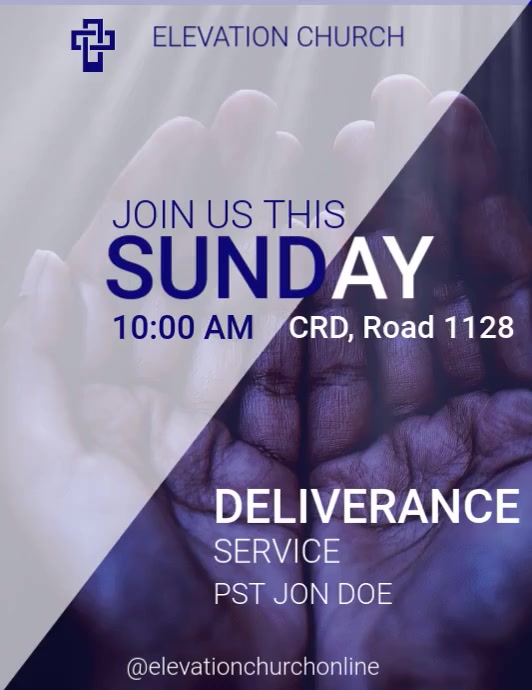 DELIVERANCE SERVICE (3) Рекламная листовка (US Letter) template