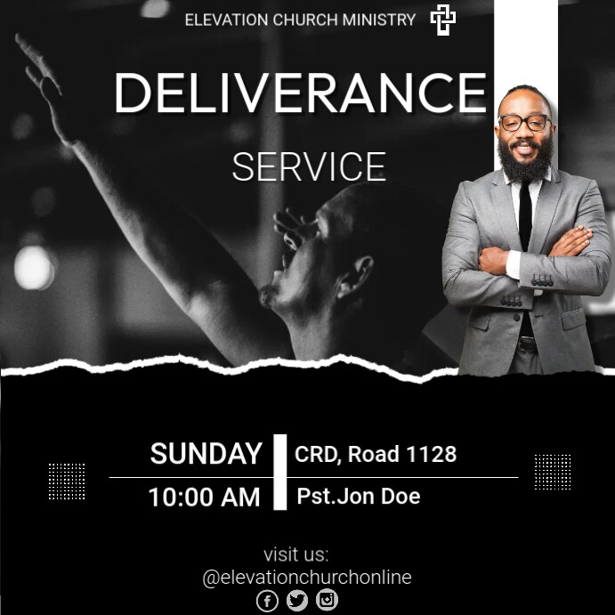 DELIVERANCE SERVICE (2) Template PosterMyWall