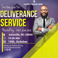 DELIVERANCE SERVICE (8) Template | PosterMyWall
